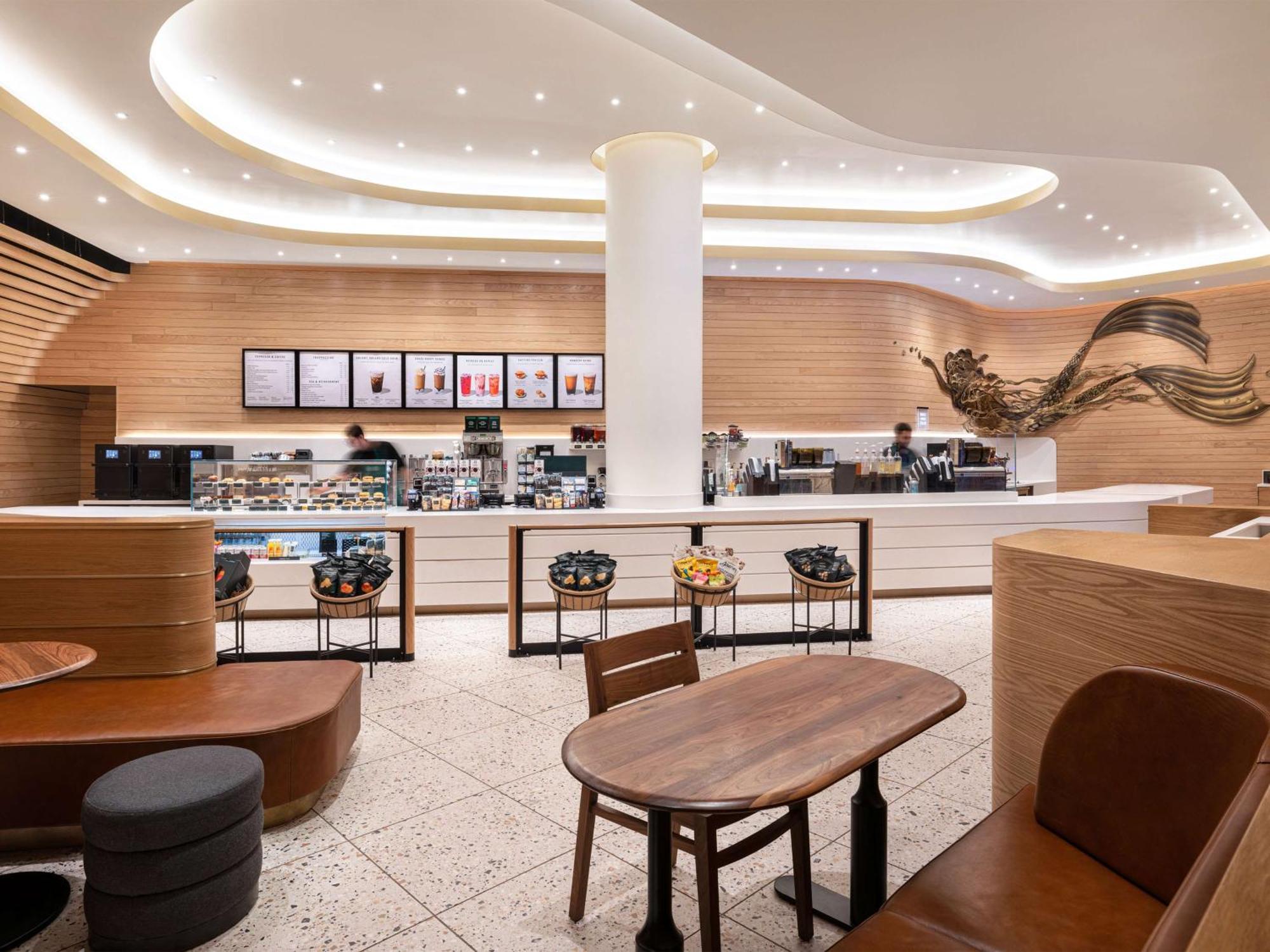 Las Vegas Hilton At Resorts World Exterior photo The interior of the new Starbucks in London